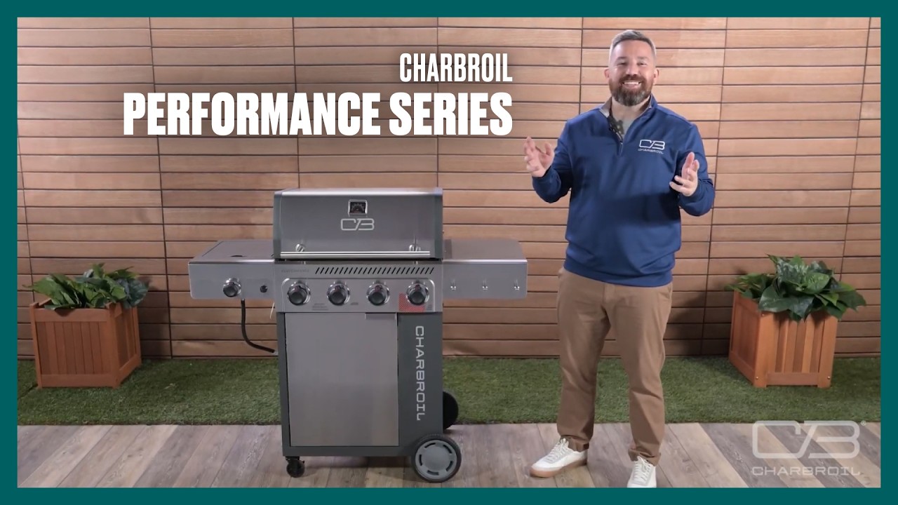 Performance Series™ FlavorMax™ 4 Burner Gas Grill Cabinet with Side Bu