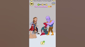 Thor vs stone giant impossible date 2 tricky riddle 😍 🤣 #Animação #puzzle AAUGK