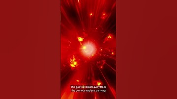 Why Do Comets Have Glowing Tails? ☄️✨ | Space Facts #Shorts