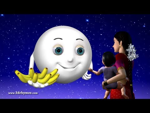 Chandamama Raave - 3D Animation Telugu Rhymes for children with lyrics