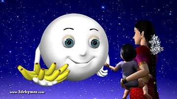 Chandamama Raave - 3D Animation Telugu Rhymes for children with lyrics