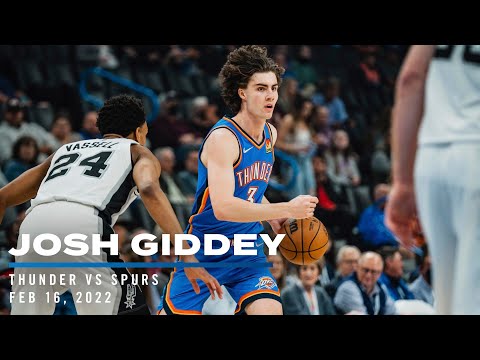 Highlights | Josh Giddey TRIPLE-DOUBLE vs Spurs 02/16/2022