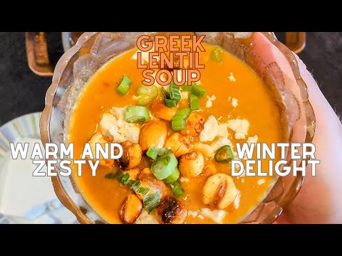 How to Make Creamy and Zesty Greek Red Lentil Soup | Easy Recipe