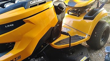 Cub Cadet XT2 Full Spring Tune Up How To Change Battery Air Filter Oil Change Spark Plugs Blades