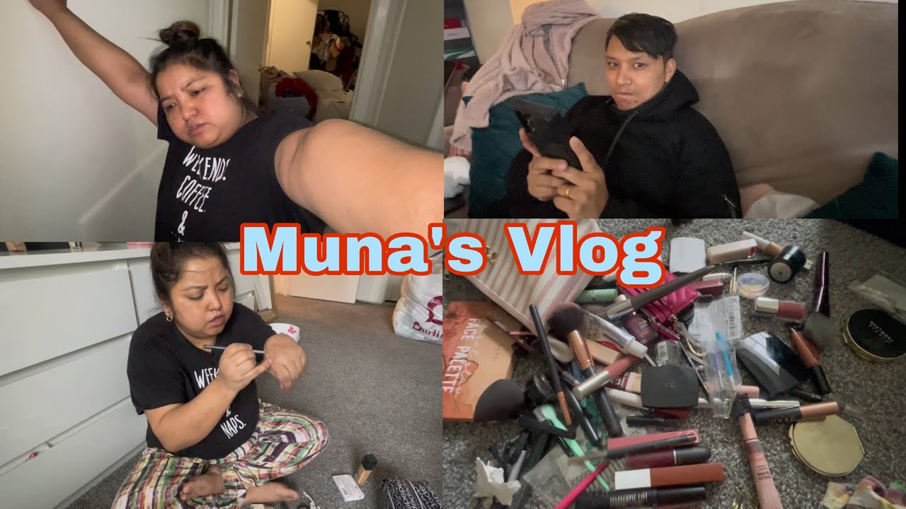 Muna's vlog | home tour | make up showing | Cleaning house 