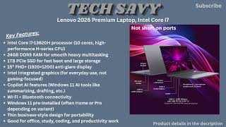 Lenovo 2026 Premium Laptop Review – Best i7 Multitasking Business Laptop in 2026?