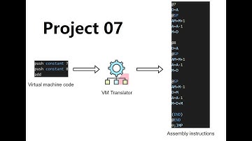 Nand2Tetris Project 07  arithmetic logic and memory segment operation commands