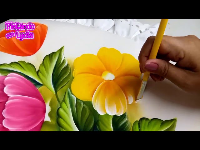 Pintura En Tela Para Principiantes Material Básico Para Pintar Flores 