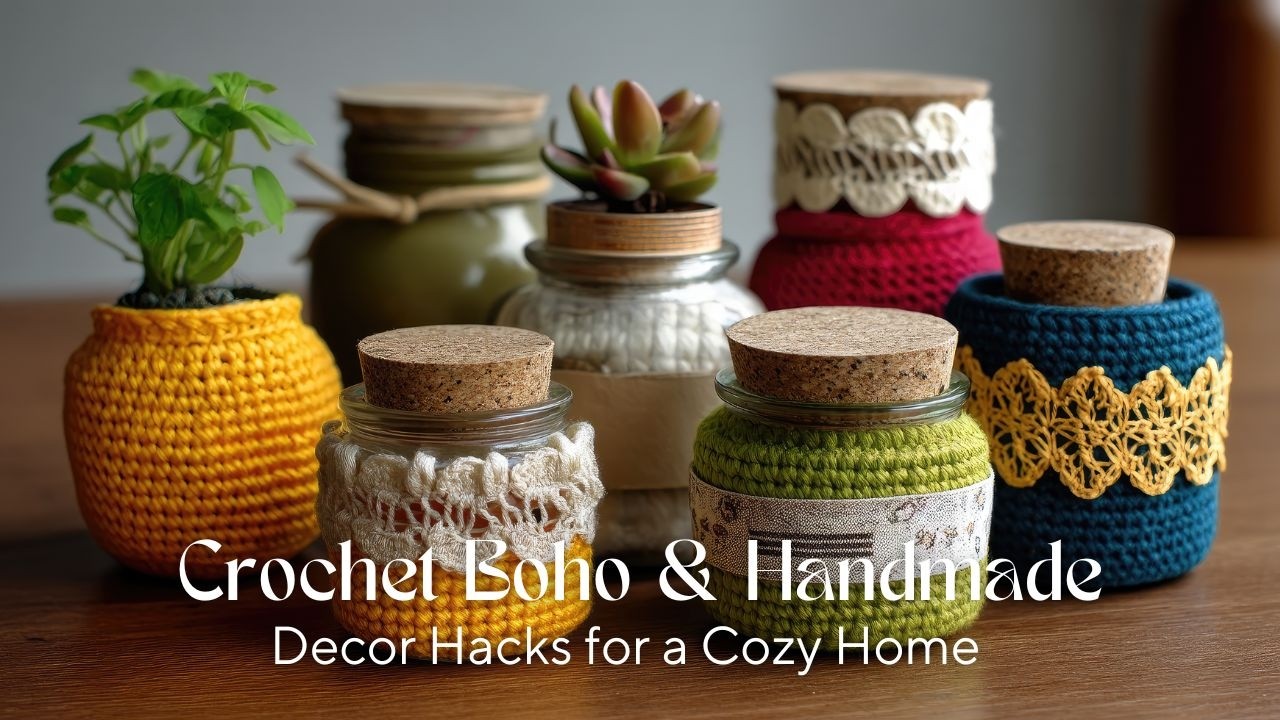 Crochet Decor Hacks | Boho & Handmade Ideas for a Cozy Home - YouTube