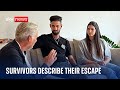 Israel-Hamas war: Festival survivors tell Sky News of their lucky escape