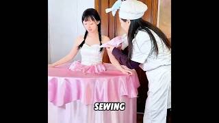 This accident gave her the most precious princess dress.#dress  #funny #creative #shorts #usa
