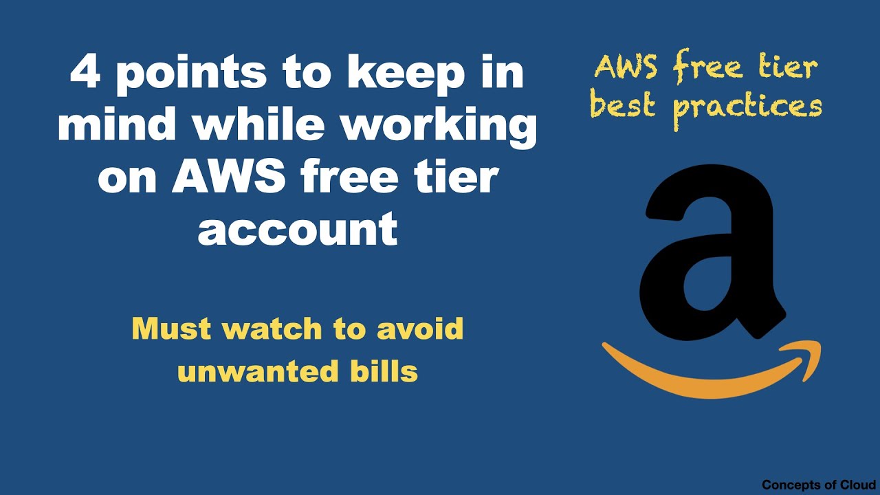 Best practices for aws free tier | Must watch before you start in aws free tier| Concepts of Cloud