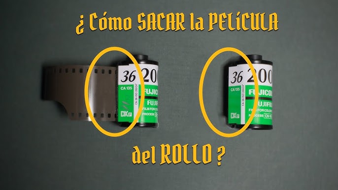 Cómo SACAR la PELÍCULA del carrete 35mm - (Fácil y rápido) 