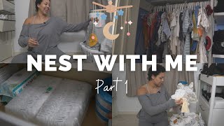 Nest With Me Organizing Baby Clothes 33 Weeks Pregnant