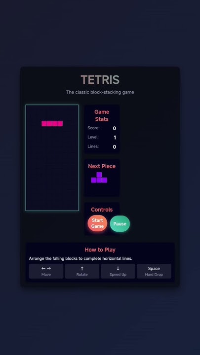 Code Game Xếp Hình #code #coder #html #python #tetris #java #javascript ... image.
