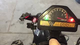 Motorcycle gear indicator installation guide Honda CBR1000RR 2005