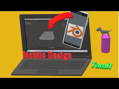 Mobile Phone 3D Design in Blender Tamil Tutorial | CAD Sketcher | 3D ...