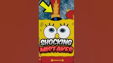 You’ll Never Unsee These SpongeBob Animation Goofs! 🤪 #spongebob #mistakes #shorts
