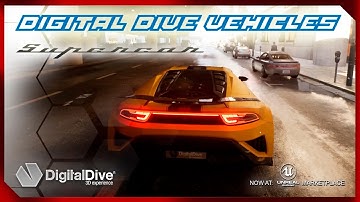 Drivable Cars: Super Car & Advanced Pack - Unreal Engine Marketplace UE4 & UE5 Vehicles - Supercar