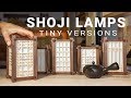 Making Mini Japanese Lamps with various Kumiko Panels