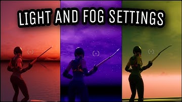 The best and *CLEANEST* light and fog settings for your fortnite 1v1 map