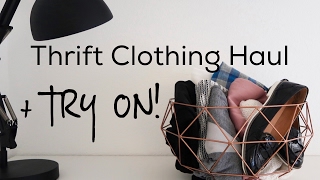 Rock Thrift Store Clothing Haul + TRY ON