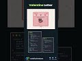 Valentine letter #backend #coding #html #css #webdesign #programming #python #javascripting