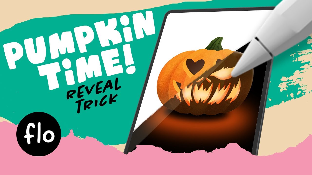 How To Draw a PUMPKIN in PROCREATE #Shorts