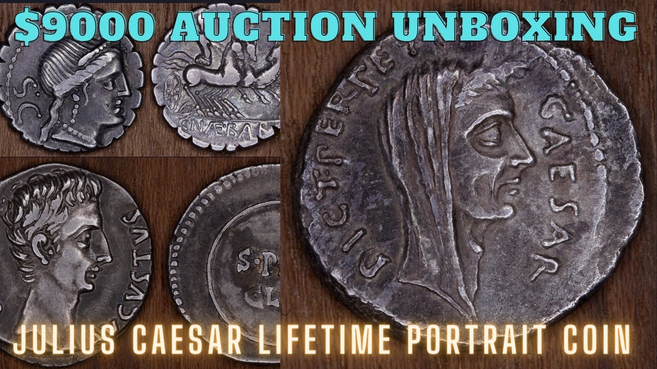 I Bought a Lifetime Portrait Denarius of Julius Caesar - Unboxing my $9000 Coin Auction Wins