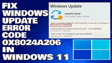 How To Fix Windows Update Error Code 0x8024a206 in Windows 10/11 [Solution]