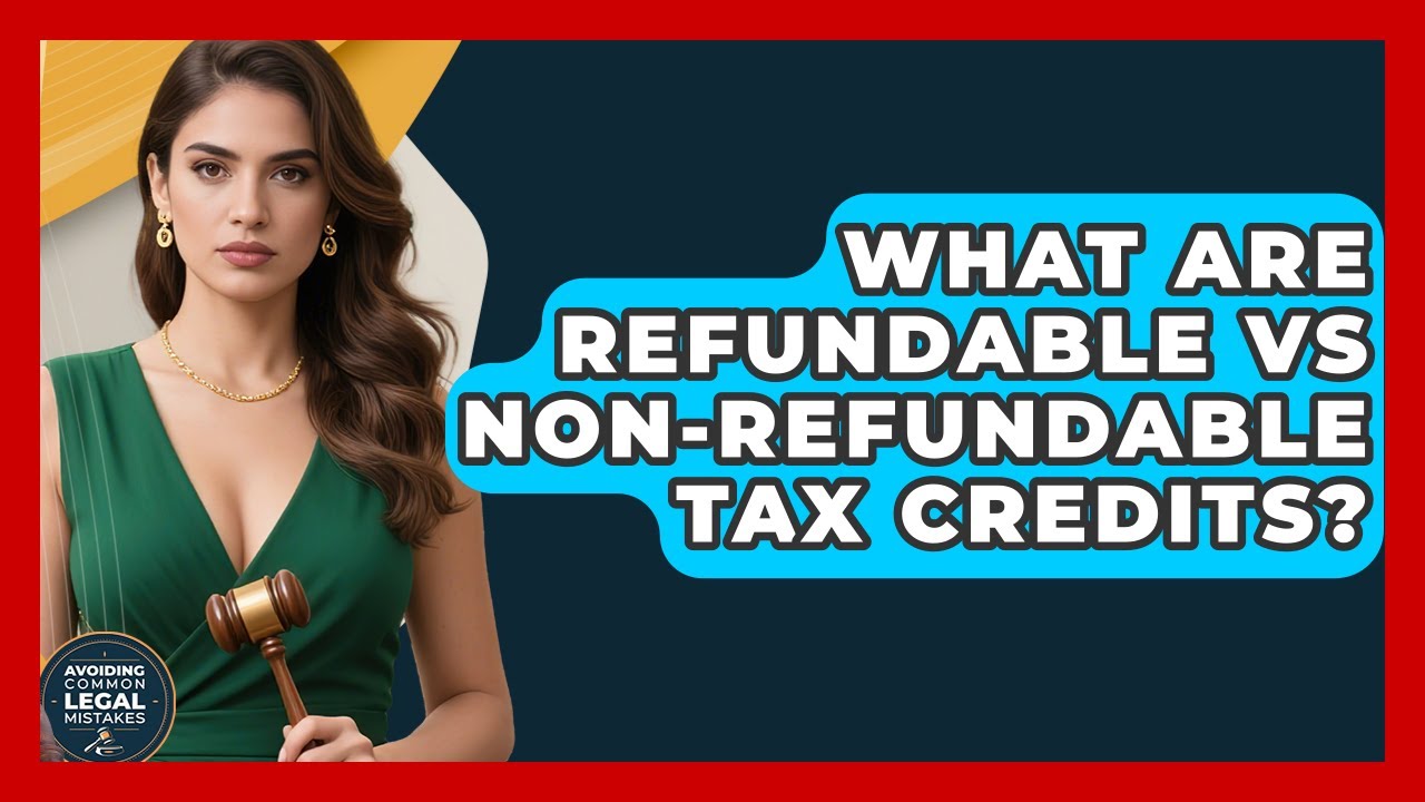 What Are Refundable Vs Non-refundable Tax Credits? - Avoiding Common Legal Mistakes