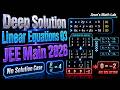 JEE Main 2026 Maths PYQ Q3 | Linear Equations No Solution Case | Deep Step-by-Step Solution