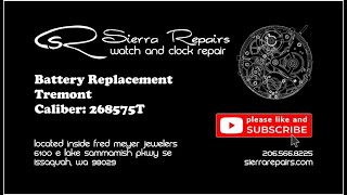 Tremont 268575 Battery Replacement |Sierra Repairs