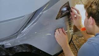 Career Overview How I Solved Extreme PPF Tension | Mazda EZ-60 Bumper Wrap