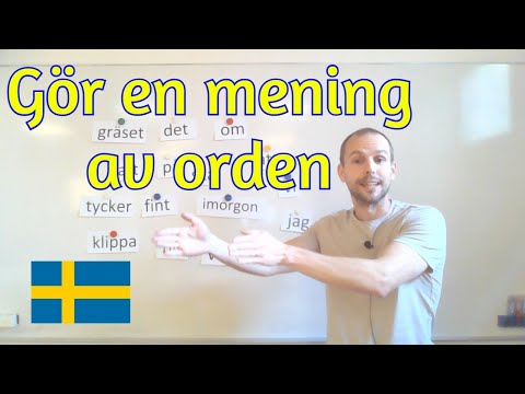 Video: Hur använder du havet i en mening?