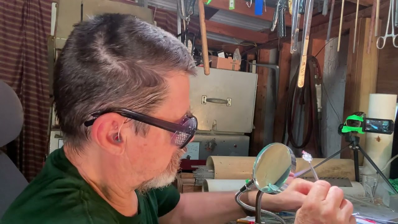 THE SMALLEST GLAS SHIP. This is the smallest hand blown, flameworked 3 mask ship ever.