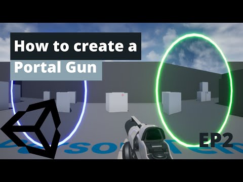 How to Shoot a Bullet from a Portal Gun in Unity! EP2