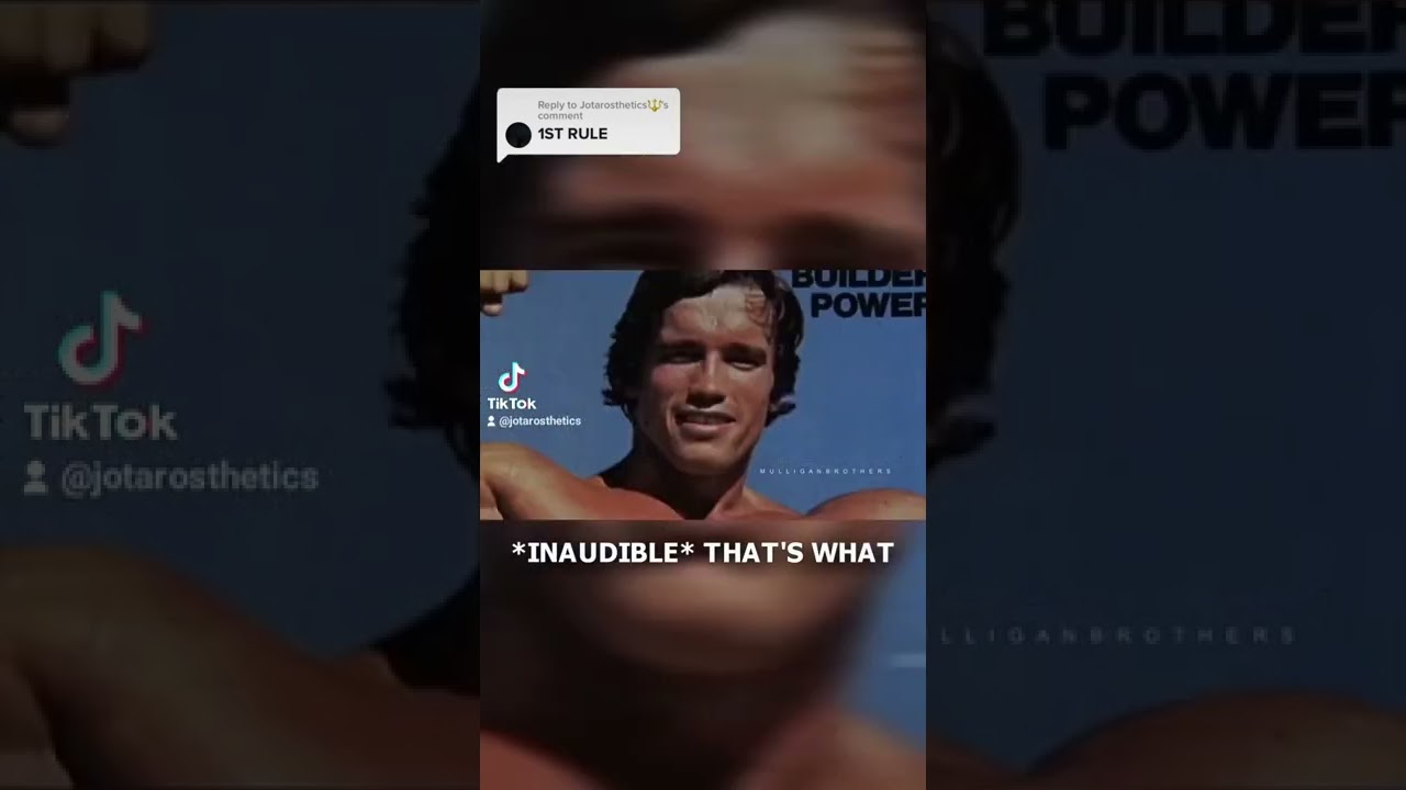 ARNOLD SCHWARZENEGGER mindset rule ONE of FIVE (pt.1)