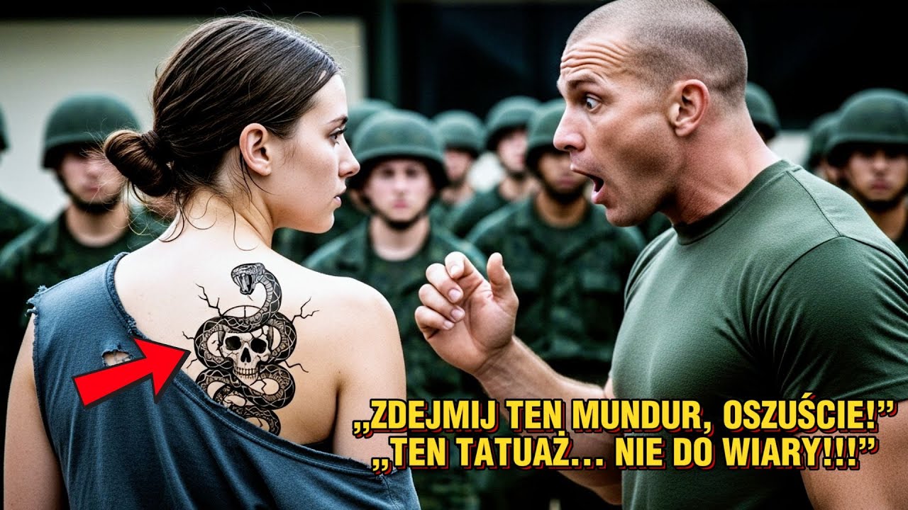 Wyśmiewali ją na obozie — aż dowódca zbladł, widząc tatuaż na jej plecach
