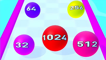 Color balls 3d 2048 Game ! Gameplay Walkthrough - Episode 1 - All Levels - Tutorial, Diamond Ball