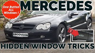 mercedes sl r230 hidden window features