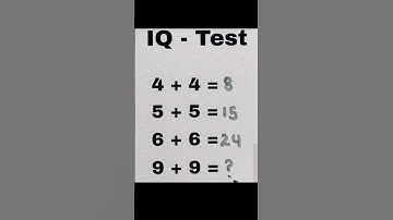 IQ Test #shorts #puzzle #tricks #reasoning #braintest #braingames #shortvideo #short #math