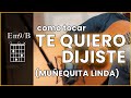 Cómo tocar TE QUIERO DIJISTE (muñequita linda) en Guitarra 🎸 A otro NIVEL 💪 (intro, tabs, acordes)