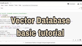 Vector Database basic tutorial using ChromaDB