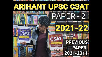 CSAT Paper-2 book by Arihant publication 11th edition | 2021 | IAS | UPSC |CSE