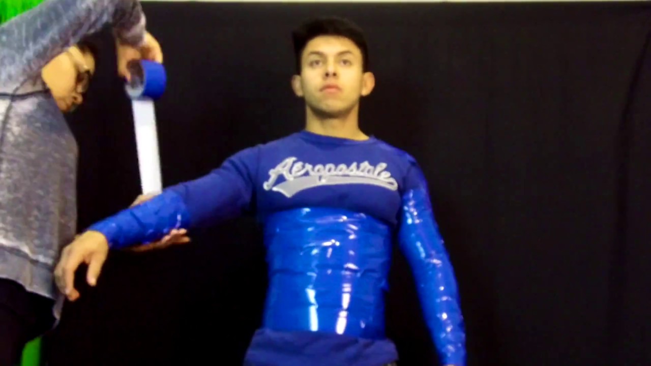 DIY MAKING DUCT TAPE BODY CAST TORSO FOR COSPLAY YouTube