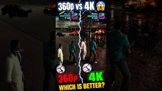360p Vs 4K Graphics Quality Difference In GTA Vice City