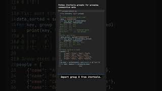 Python itertools.groupby for grouping consecutive data