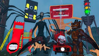 SIREN HEAD, EXTRA SLIDE, LIVING BUILDING, FREDDY FAZZBEAR, MEGAHORN MONSTER captured the CITY! by relyte 32,801 views 2 weeks ago 8 minutes, 52 seconds