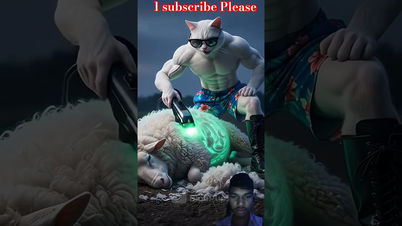 👣😱 Cat trikes a sheep...but Dog Strikes Back!🐦👣😱